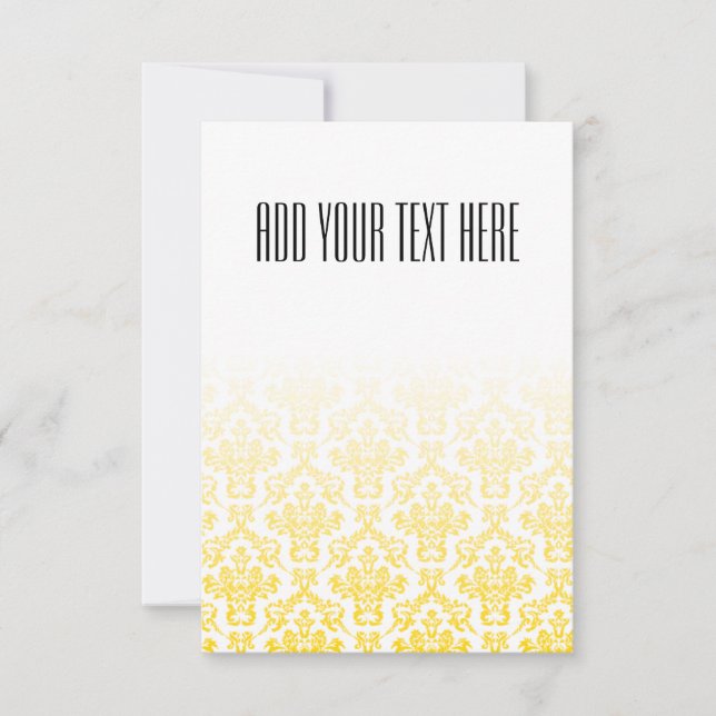 Golden and White Damask Pattern (Front)