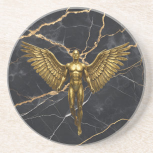 Golden Angel Marble Luxury Coaster