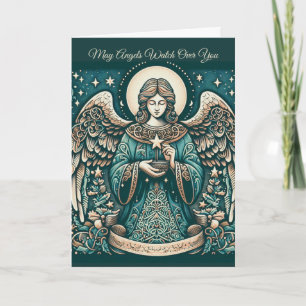 Golden Angel of Peace Card