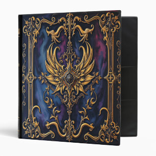 Golden Angel Wings Gothic Medieval Book Cover Binder