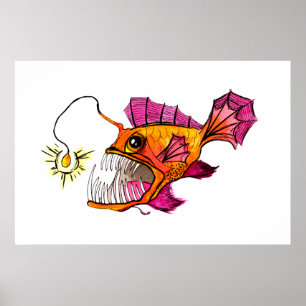 Golden Anglerfish Poster