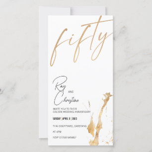 GOLDEN ANNIVERSARY / 50 YEARS INVITATION