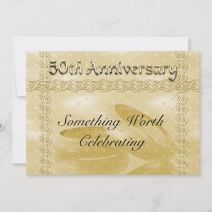 Golden Anniversary Bands Of Love Set Invitation