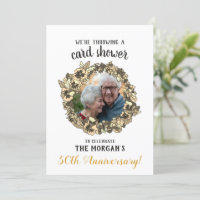 Golden Anniversary Card Shower with Photo