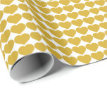 Golden Anniversary Gold Hearts Wrapping Paper<br><div class="desc">This wrapping paper features a repeating pattern of shapely gold hearts. The gold heart gift wrap is especially appropriate for 50th wedding anniversary gifts.</div>