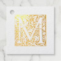 Golden Anniversary Illuminated Letter M Monogram
