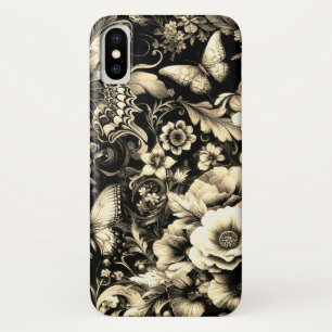  Golden Antique Floral with Butterflies  Case-Mate iPhone Case