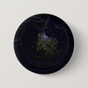 golden apple 2 inch round button