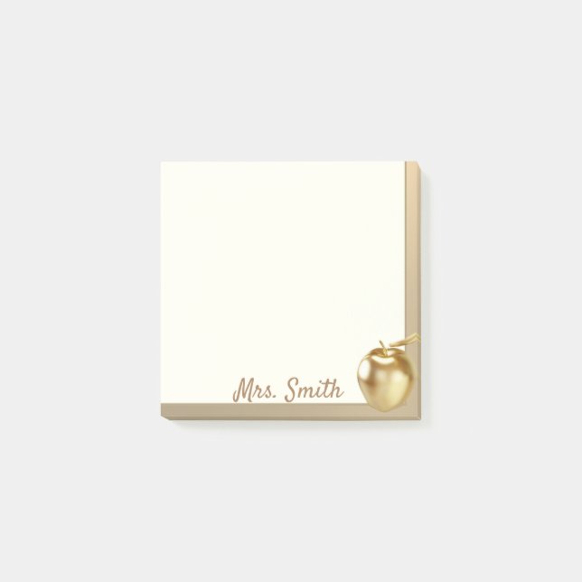 Golden Apple teacher Post-it Notes (Front)