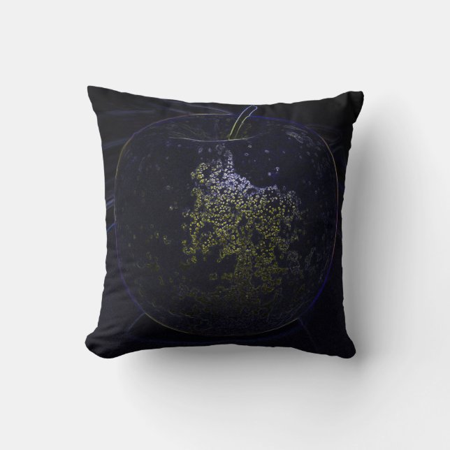 golden apple throw pillow (Front)