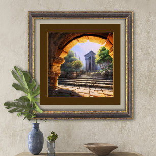 Golden Arch Ancient Architecture Art Print