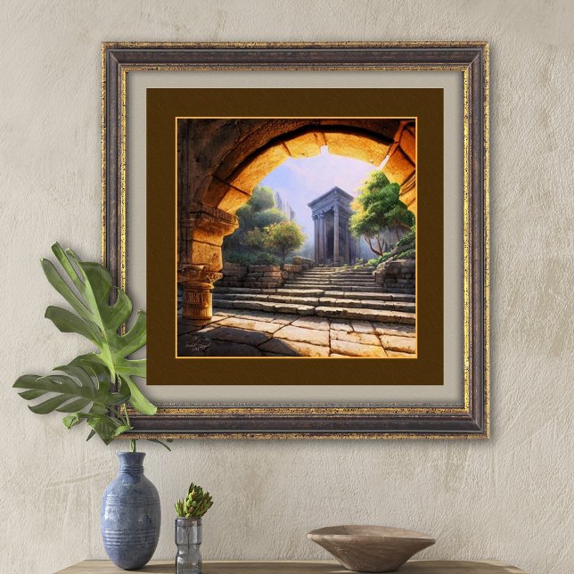 Golden Arch Ancient Architecture Art Print (Creator Uploaded)