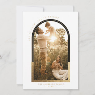 Golden Arch Holiday Photo Card