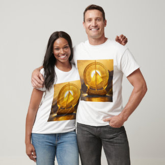 Golden Ark Twin Design T-Shirt - Radiant and Bold