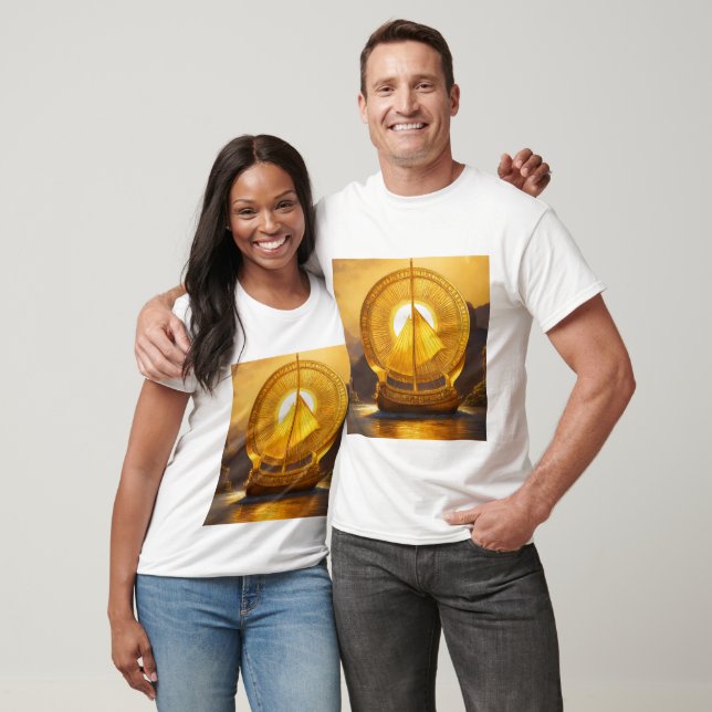 Golden Ark Twin Design T-Shirt - Radiant and Bold (Unisex)
