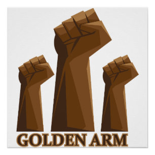 Golden Arm Expert Pipe Welder Gift Poster