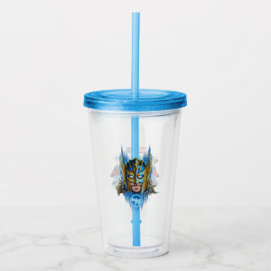 Golden Armor Thor Helmet Graphic Acrylic Tumbler