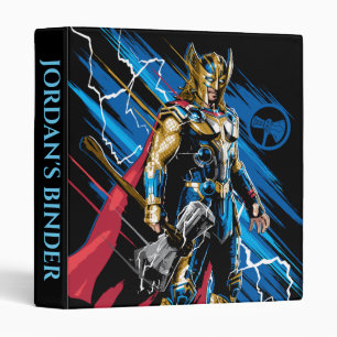 Golden Armour Thor Electric Character Graphic Binder