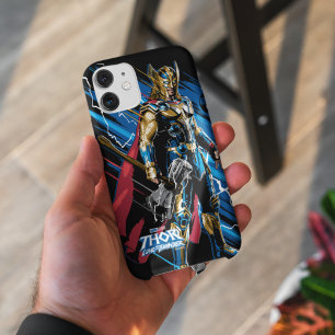 Golden Armour Thor Electric Character Graphic iPhone 12 Case