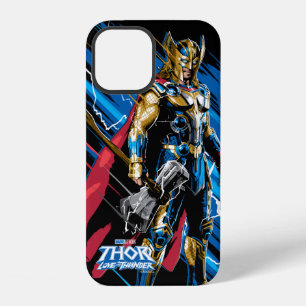 Golden Armour Thor Electric Character Graphic iPhone 12 Case