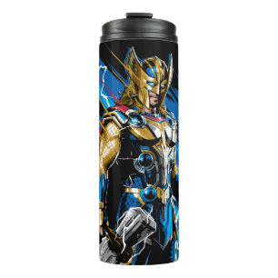 Golden Armour Thor Electric Character Graphic Thermal Tumbler