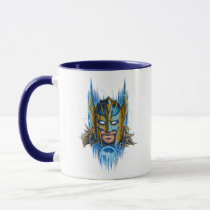 Golden Armour Thor Helmet Graphic Mug