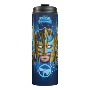 Golden Armour Thor Helmet Graphic Thermal Tumbler