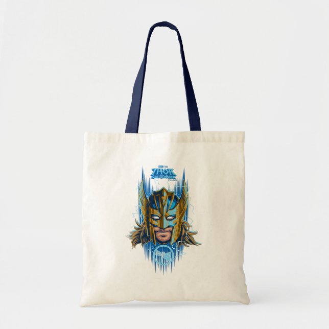 Golden Armour Thor Helmet Graphic Tote Bag (Front)