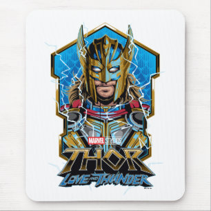 Golden Armour Thor Love and Thunder Graphic Mouse Pad