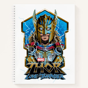 Golden Armour Thor Love and Thunder Graphic Notebook