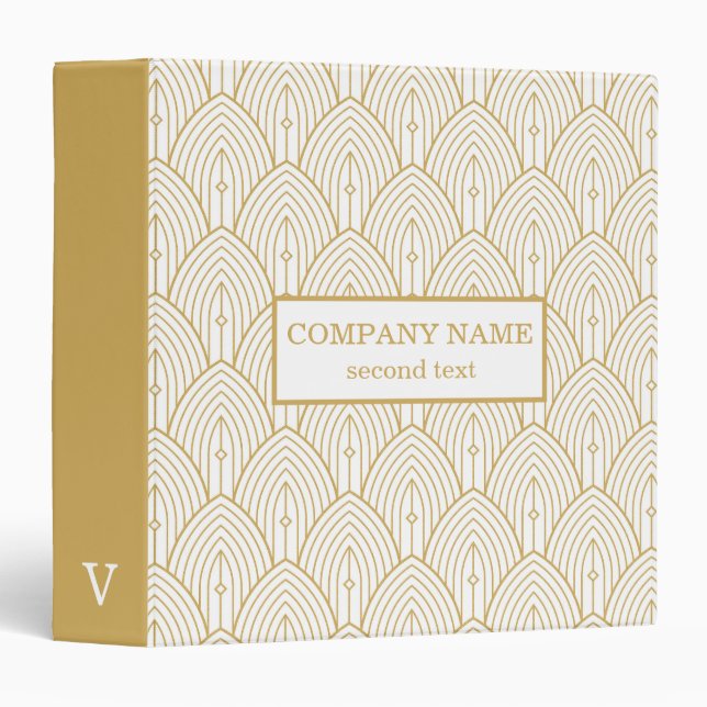 Golden Art Deco Binder (Front/Spine)