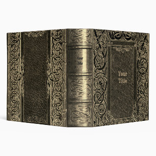 Golden Art Deco Binder