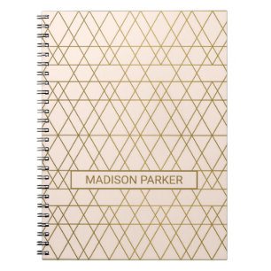 Golden Art Deco Notebook