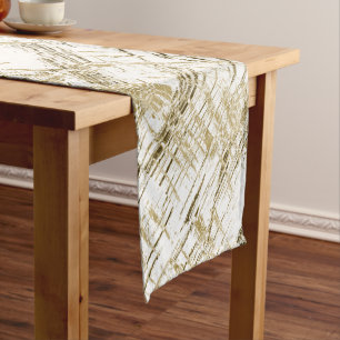 Golden Art Deco Short Table Runner