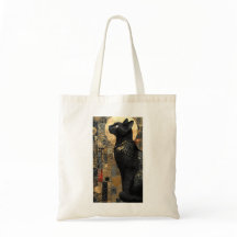 Golden Art Nouveau Cat Lover
