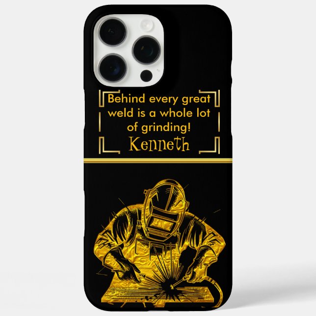 Golden Art of Welding Case-Mate iPhone Case (Back)