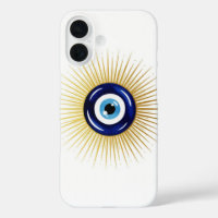 Golden Aura Evil Eye Abstract Spiritual Painting