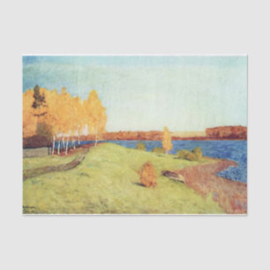 Golden Autumn by Isaac Levitan Tissue Paper
