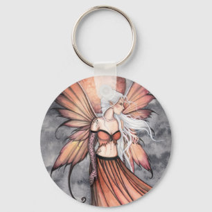 Golden Autumn Fairy Keychain