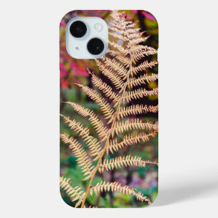 Golden Autumn Fern Leaf Specimen iPhone 15 Case
