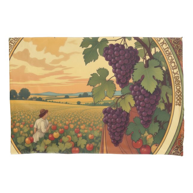 Golden autumn harvest - nature's wealth pillowcase (Front)