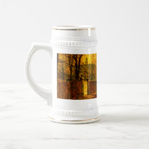 Golden Autumn John Atkinson Grimshaw Beer Stein