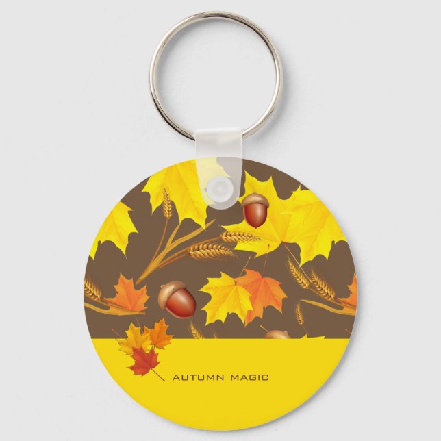 Golden Autumn Keychain (Front)