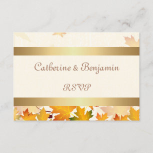 Golden Autumn quitte mariage RSVP
