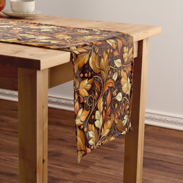 Golden Autumn Short Table Runner (In Situ)