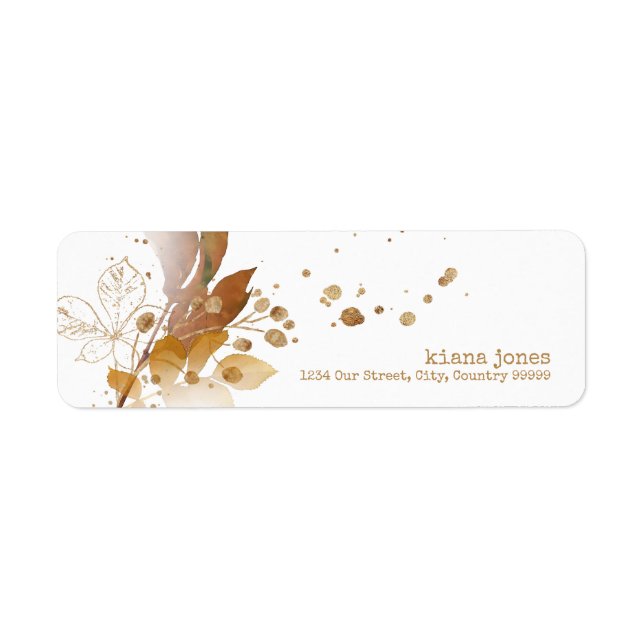 Golden Autumn Splash Wedding ID655 (Front)