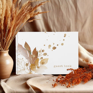 Golden Autumn Splash Wedding ID655 Guest Book