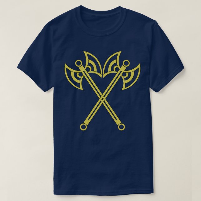 Golden Axes Fantasy T-Shirt (Design Front)
