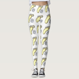Golden Baby Foot Leggings