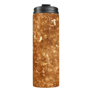Golden background sylvester thermal tumbler